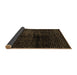 Sideview of Abstract Brown Modern Rug, abs4802brn