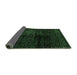 Sideview of Abstract Emerald Green Modern Rug, abs4802emgrn