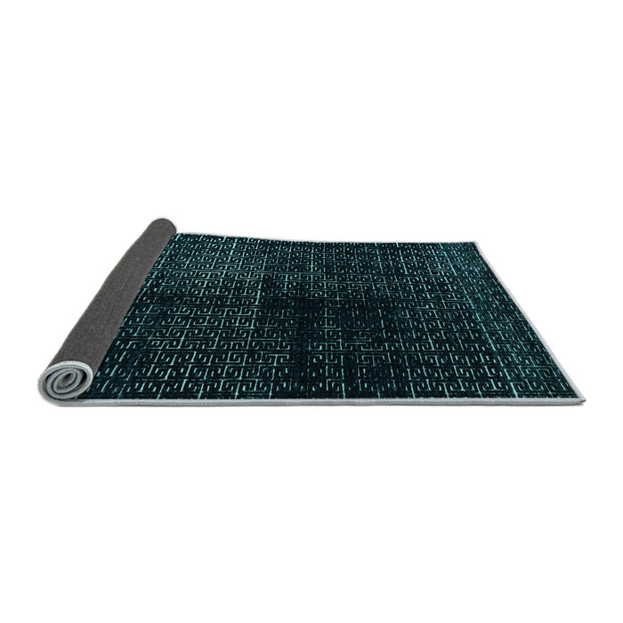 Sideview of Abstract Light Blue Modern Rug, abs4802lblu
