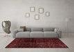 Modern Red Washable Rugs