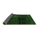 Sideview of Abstract Green Modern Rug, abs4802grn