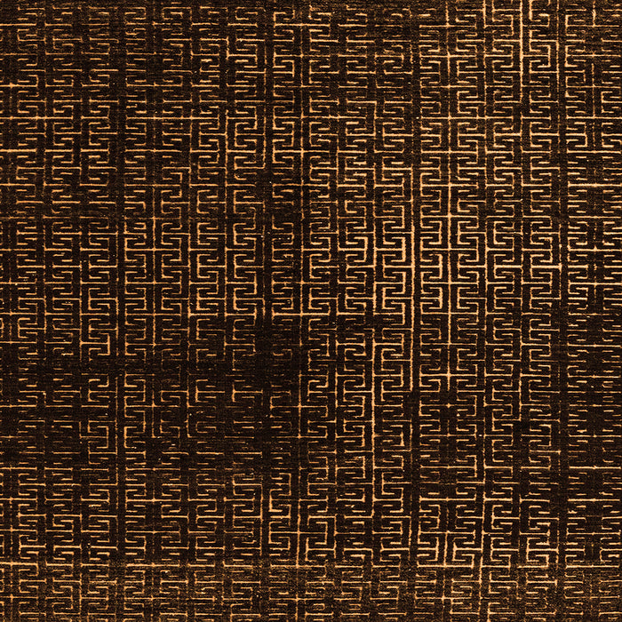 Square Machine Washable Abstract Orange Modern Area Rugs, wshabs4802org