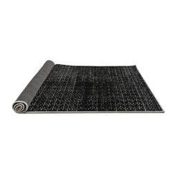 Sideview of Abstract Gray Modern Rug, abs4802gry