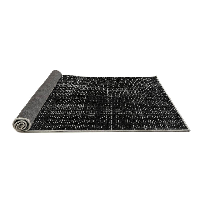 Sideview of Abstract Gray Modern Rug, abs4802gry