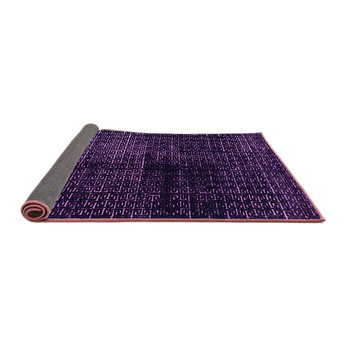 Sideview of Abstract Purple Modern Rug, abs4802pur