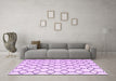 Machine Washable Terrilis Purple Contemporary Area Rugs in a Living Room, wshabs4803pur