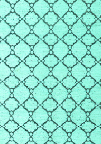 Terrilis Turquoise Contemporary Rug, abs4803turq