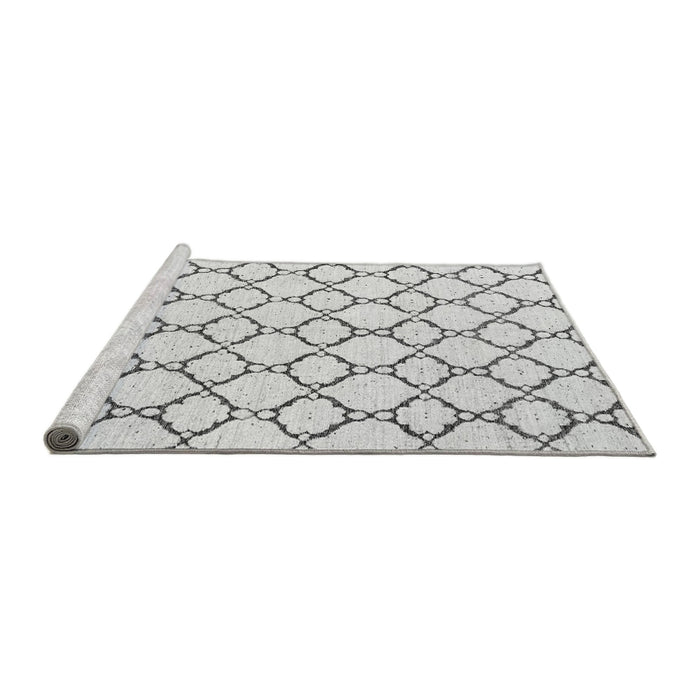 Sideview of Machine Washable Terrilis Gray Contemporary Rug, wshabs4803gry