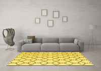 Machine Washable Terrilis Yellow Contemporary Rug, wshabs4803yw