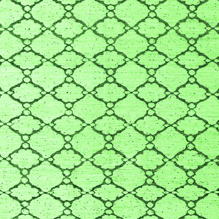 Square Machine Washable Terrilis Green Contemporary Area Rugs, wshabs4803grn