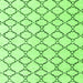 Square Machine Washable Terrilis Green Contemporary Area Rugs, wshabs4803grn