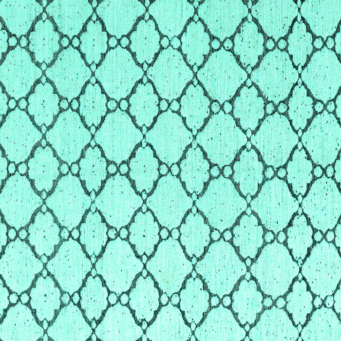 Square Machine Washable Terrilis Turquoise Contemporary Area Rugs, wshabs4803turq