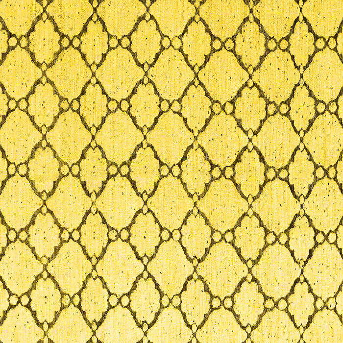 Square Machine Washable Terrilis Yellow Contemporary Rug, wshabs4803yw