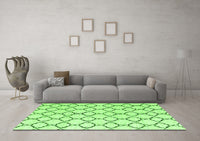 Machine Washable Terrilis Green Contemporary Rug, wshabs4803grn