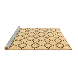 Sideview of Machine Washable Terrilis Brown Contemporary Rug, wshabs4803brn