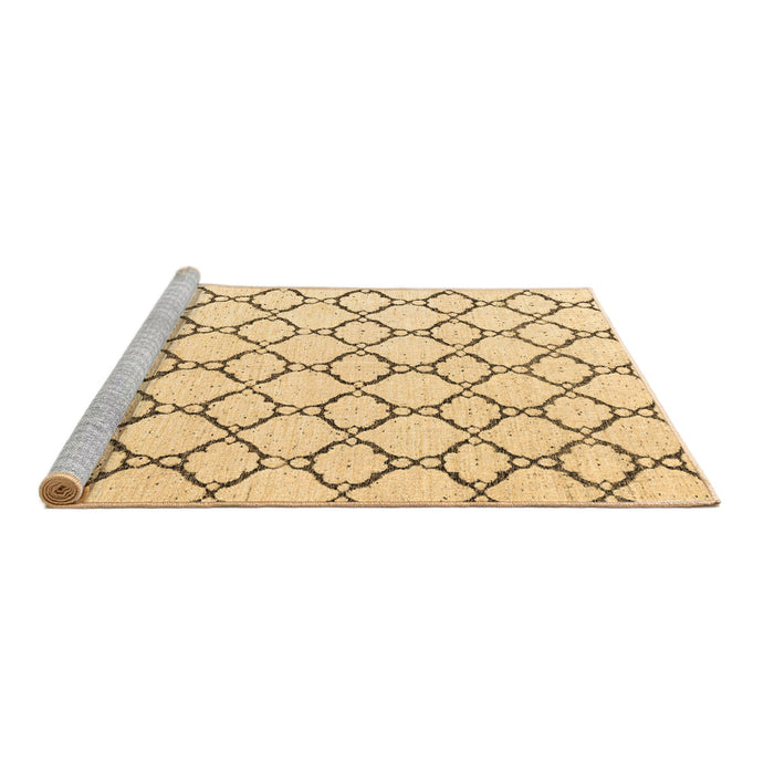 Sideview of Machine Washable Terrilis Brown Contemporary Rug, wshabs4803brn