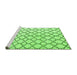 Sideview of Machine Washable Terrilis Green Contemporary Area Rugs, wshabs4804grn