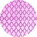 Round Terrilis Pink Contemporary Rug, abs4804pnk