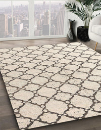 Abstract Gold Trellis Rug, abs4804