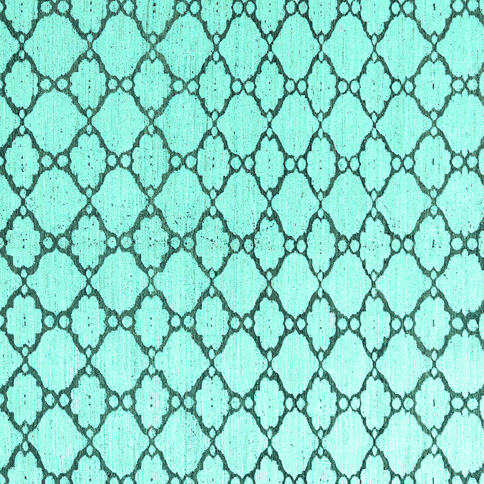 Square Terrilis Turquoise Contemporary Rug, abs4804turq