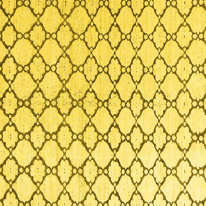 Square Machine Washable Terrilis Yellow Contemporary Rug, wshabs4804yw