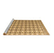 Sideview of Machine Washable Abstract Brown Modern Rug, wshabs4805brn