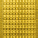 Square Machine Washable Abstract Yellow Modern Rug, wshabs4805yw