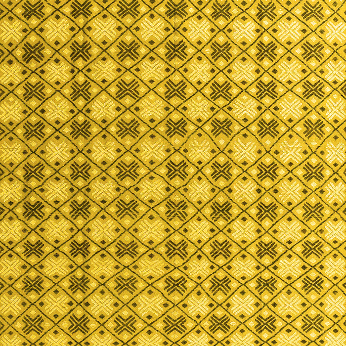 Machine Washable Abstract Yellow Modern Rug, wshabs4805yw