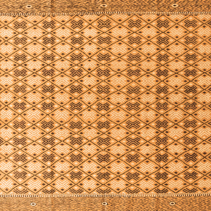 Square Abstract Orange Modern Rug, abs4805org