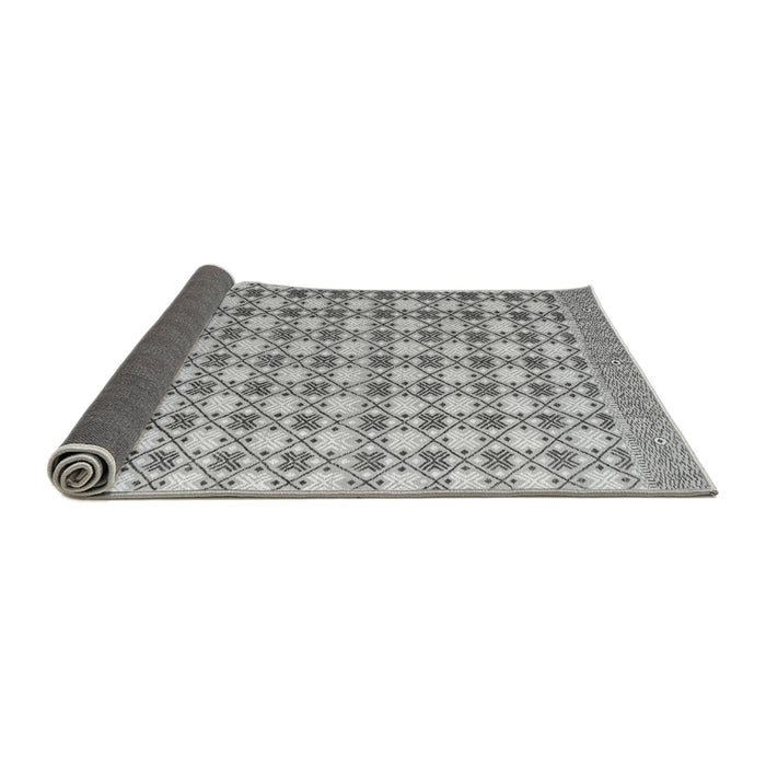 Sideview of Abstract Gray Modern Rug, abs4805gry