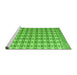 Sideview of Machine Washable Abstract Green Modern Area Rugs, wshabs4805grn