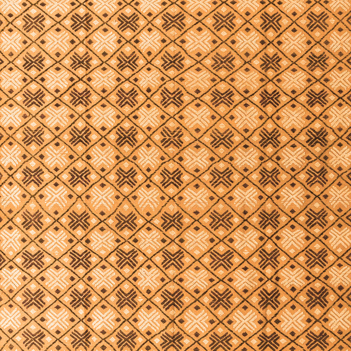 Machine Washable Abstract Orange Modern Area Rugs, wshabs4805org