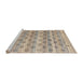 Sideview of Machine Washable Abstract Army Brown Rug, wshabs4806