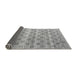 Sideview of Abstract Gray Modern Rug, abs4806gry