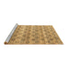 Sideview of Machine Washable Abstract Brown Modern Rug, wshabs4806brn