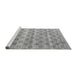 Sideview of Machine Washable Abstract Gray Modern Rug, wshabs4806gry