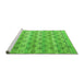 Sideview of Machine Washable Abstract Green Modern Area Rugs, wshabs4806grn