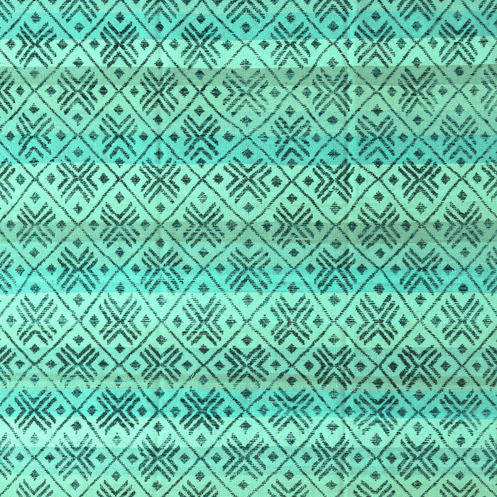 Machine Washable Abstract Turquoise Modern Area Rugs, wshabs4806turq