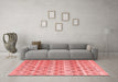 Modern Red Washable Rugs