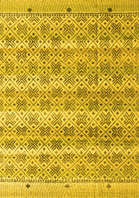 Abstract Yellow Modern Rug, abs4806yw