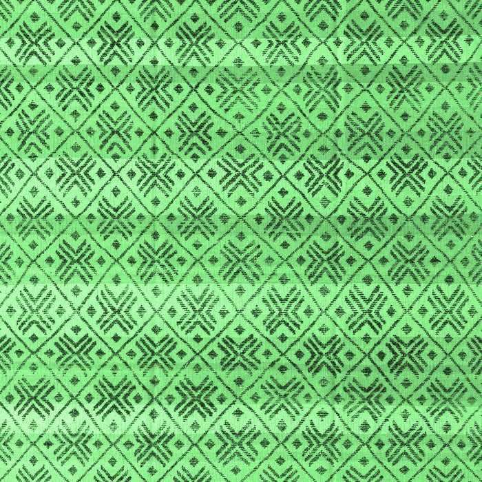 Machine Washable Abstract Emerald Green Modern Area Rugs, wshabs4806emgrn