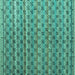 Square Machine Washable Abstract Turquoise Modern Area Rugs, wshabs4807turq