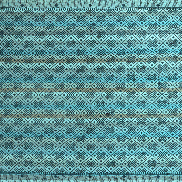 Square Machine Washable Abstract Light Blue Modern Rug, wshabs4807lblu
