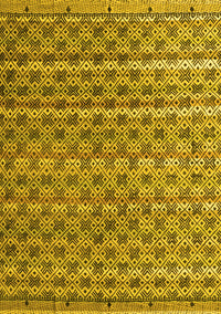 Abstract Yellow Modern Rug, abs4807yw