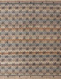 Machine Washable Abstract Brown Sugar Brown Rug, wshabs4807