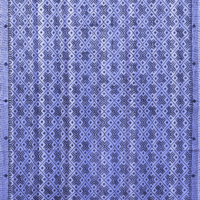 Square Abstract Blue Modern Rug, abs4807blu