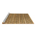 Sideview of Machine Washable Abstract Brown Modern Rug, wshabs4807brn