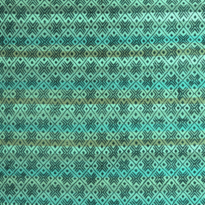 Machine Washable Abstract Turquoise Modern Area Rugs, wshabs4807turq