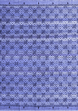 Abstract Blue Modern Rug, abs4807blu