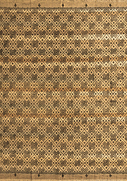Abstract Brown Modern Rug, abs4807brn